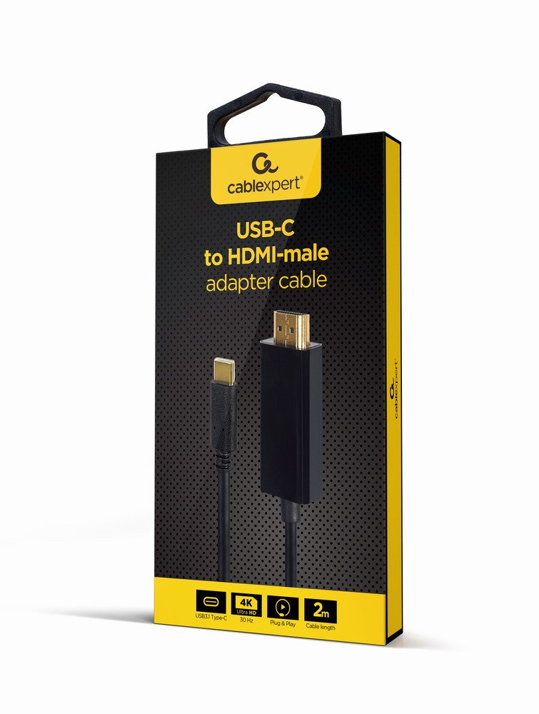 Gembird USB Cable -c a HDMI 4K 30HZ 2M Black
