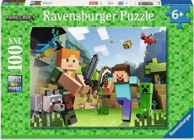 Ravensburger Puzzle Kids Minecraft - Steve And Alex 100 Pieces 12004176 — image 1