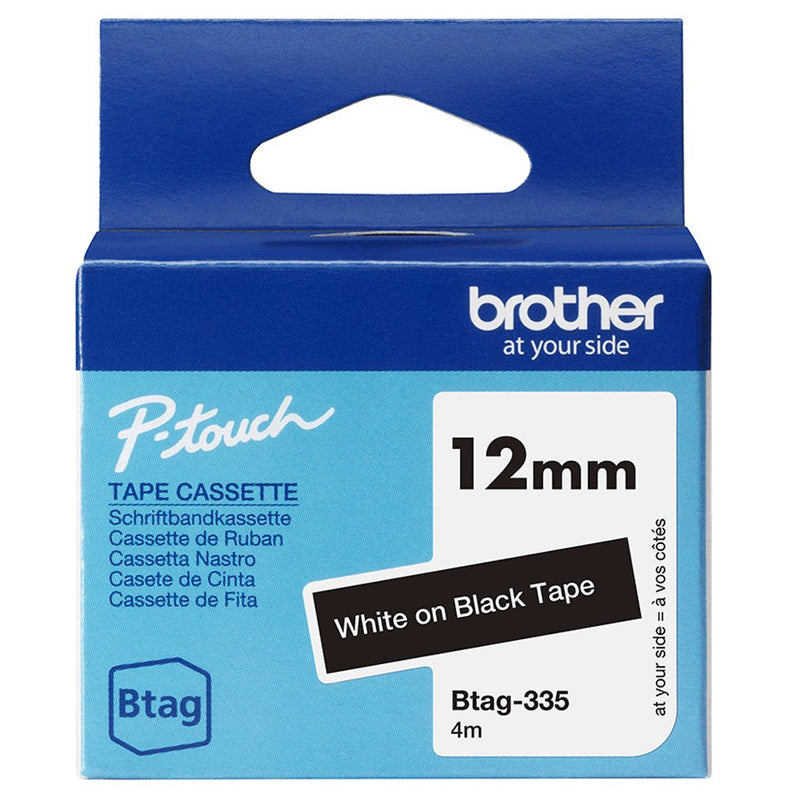 Brojoher Tape BTAG335 / BTAG-335 White Sobre Black