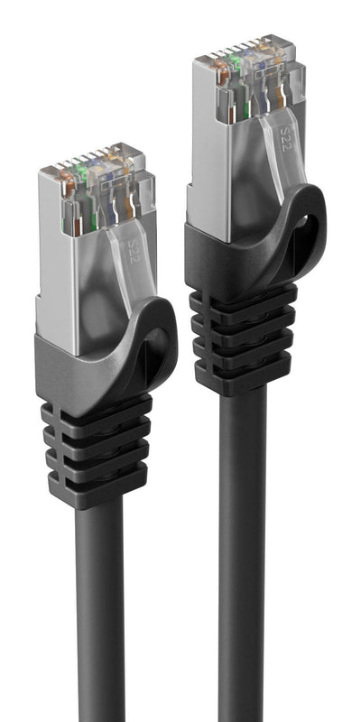S-impuls RJ45 Network Cable, CAT.7 S FTP, Pur, Black 7M — image 1