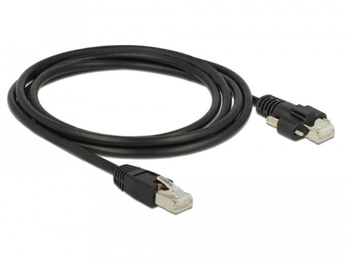 Delock Gige Camera Cable RJ45 Connector Male a RJ45 Connector Male With Screws CAT.6 S FTP 2M — image 1