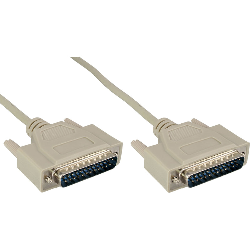 Inline Cable Serie Moldeado DB25 Male a Male Grey 2M
