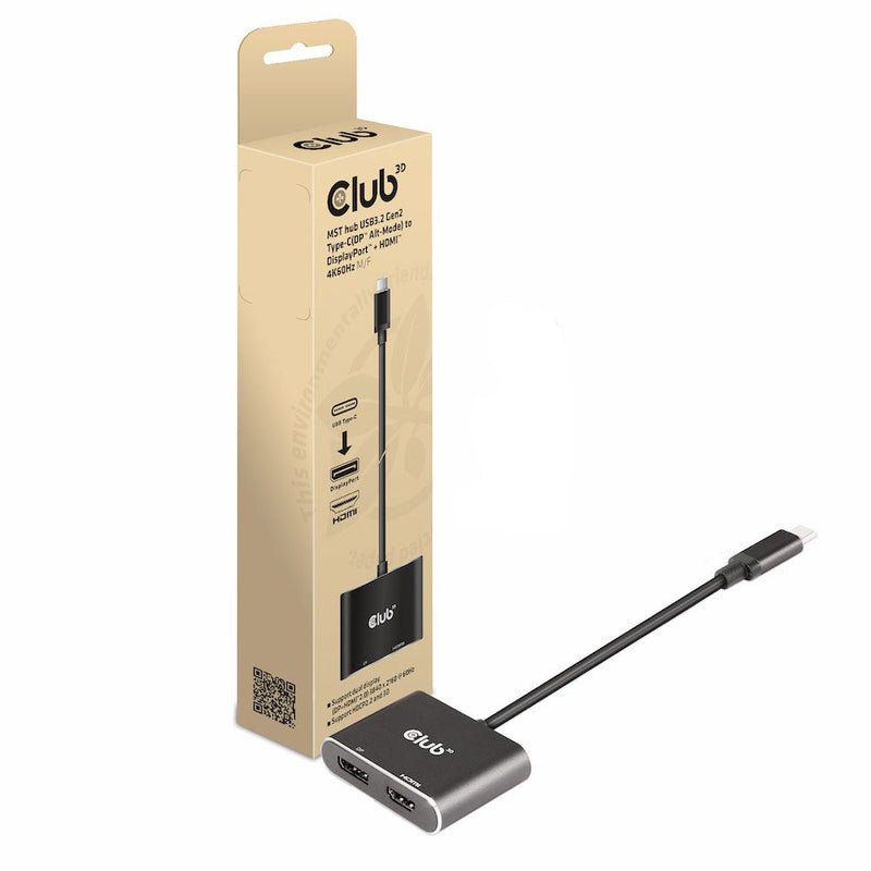 CLUB3D USB Hub USB 3.2 Type-c DP / HDMI 4K60HZ M/H Retail