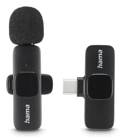 Hama Microphone Solapa Wireless - 2200 Ohm - USB-C - Sujeccion With Clip - Black — image 1