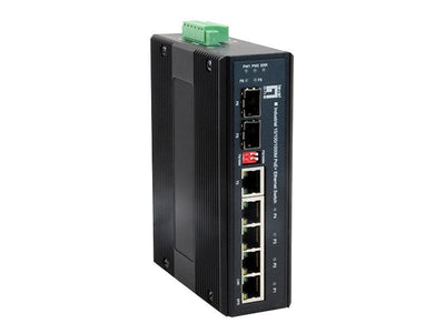 Level One Switch Industrial 4P 10/100/1000 PoE + 1 Sfp + 1 Combo — image 1