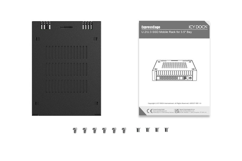 We-ra. Icydock 1X2.5 PCIE 4.0 NVMe U.2 U.3 To Mcio 1X3.5