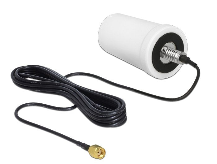 Delock 89449 WLAN Antenna Rp-sma 802.11 AC/a/H/B/G/N 0 dBi 3M ULA100 Omnidirectional White Outdoor