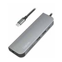 Logilink UA0343 - USB-C Multifunction Hub HDMI Pd Card Reader USB 3.2 Gen