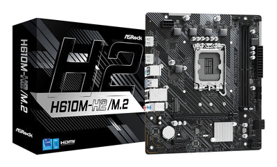 Asrock Motherboard H610 Intel H610 Lga 1700 microATX H610M-H2/M.2 DDR4 M.2 PCIE — image 1