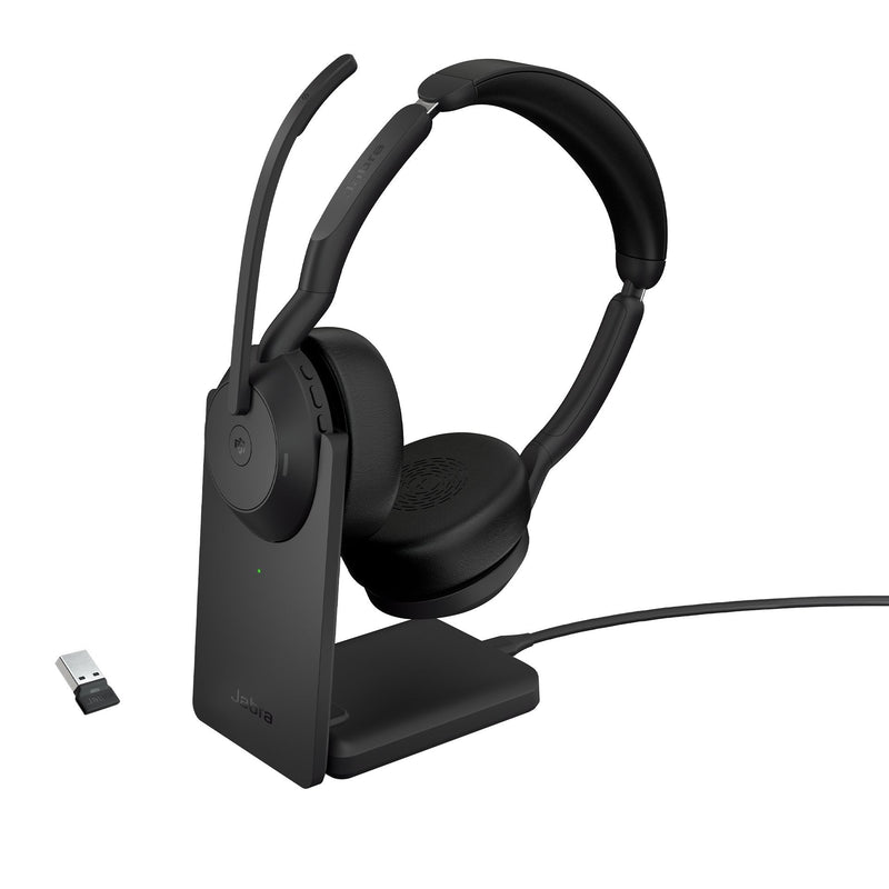 Jabra EVOLVE2 55 Headphones Wireless And Alámbrico Diadema Bluetooth Base Charging Black