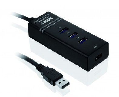 Hub I-box USB 3.0 4 Ports Black