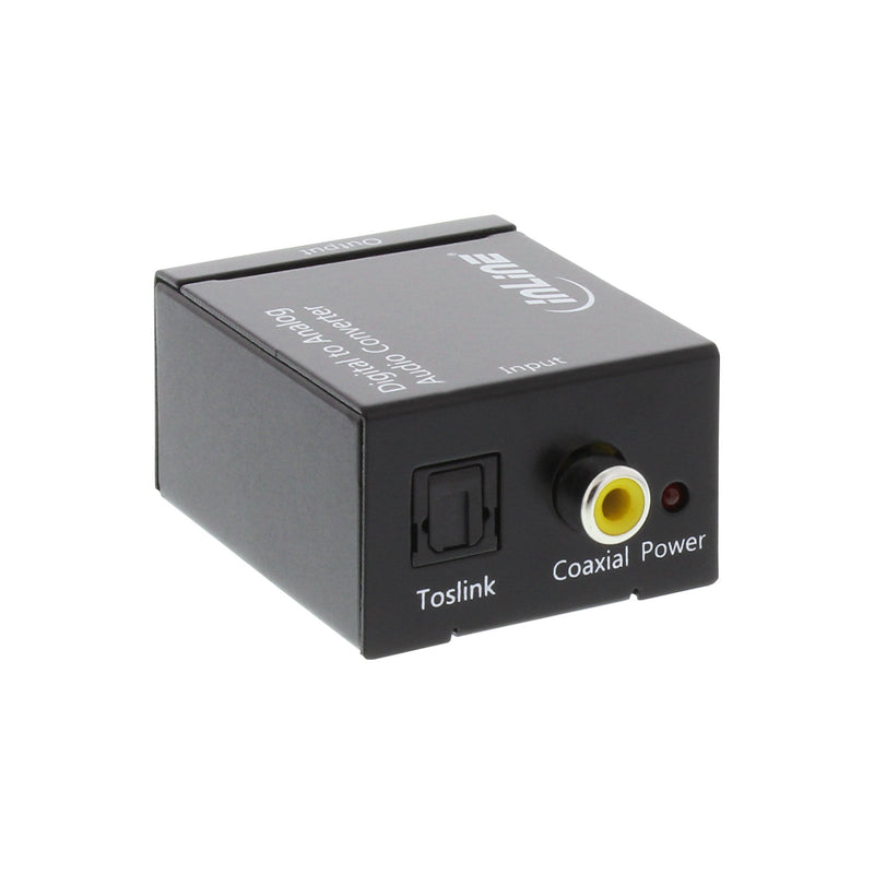 Inline Convertidor Audio Input Digital a Analógica Output Toslink Or Rca Stereo 2X Rca