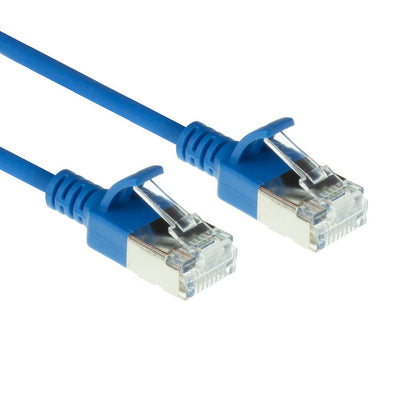 Blue 7 Meter Lszh U FTP CAT.6A Datacenter Slimline Patch Cable Snagless With RJ45 Connectors — image 1