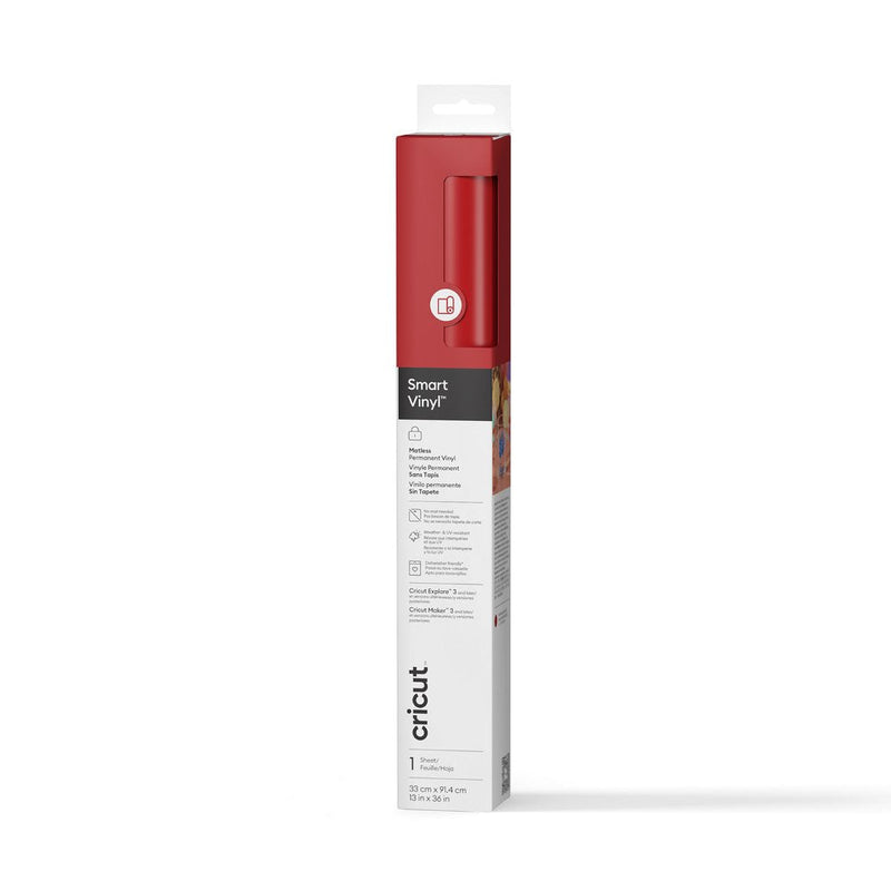 Cricut 2011323 Vinilo Adhesive Permanente Red Matte