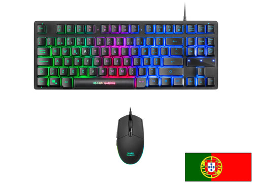 Mars Gaming Mcptklpt Keyboard USB Portuguese Black Marsgaming Mcptkl Combo 2IN1 Rgb, H-mech Tkl Keyboard, 3200 — image 1