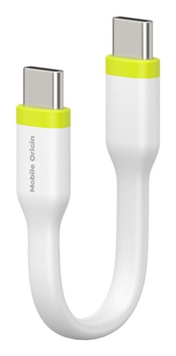 Mobile Origin Compact USB Cable -c To USB-C White 10CM