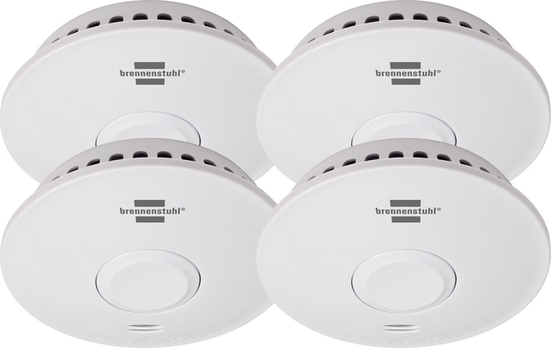 Brennenstuhl Detector Smoke Conectable Network Rm L 3101, Set Of 4 With Battery (conectable With Up To 40 Dete