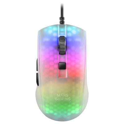 Mars Gaming Mouse Gaming Mmrw Up To 12800 DPI White — image 1