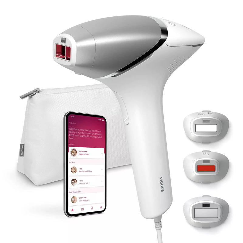 Philips Lumea Serie 8000, Dispositivo Hair Removal Ipl, Alternativa Láser, Senseiq, 3 Accesorios Body Cara And