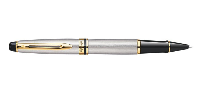 Waterman Rollerball Expert Metallic F Black Box Of Regalo