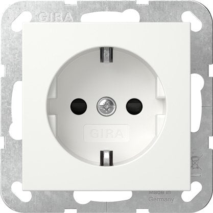 Gira 445327 Schuko Sh System 55 White Puro M