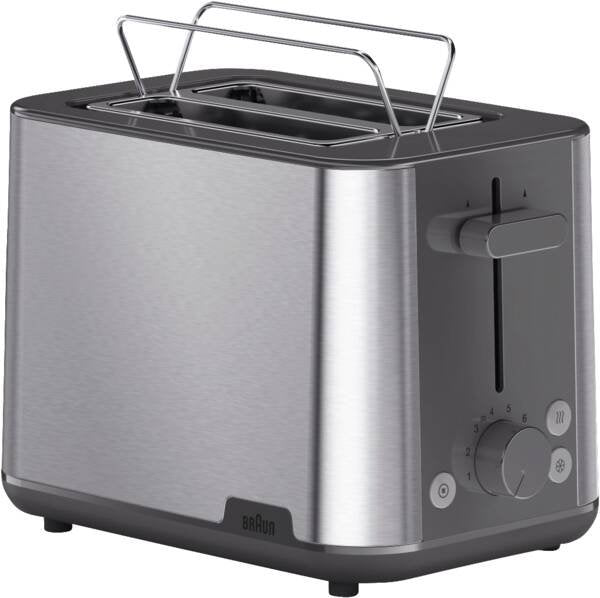 Toaster Braun Ht 1510 Gy Steel Thin/Grey