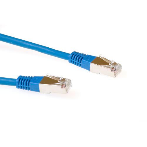 Blue 15 Meter F UTP CAT.5E Patch Cable With RJ45 Connectors