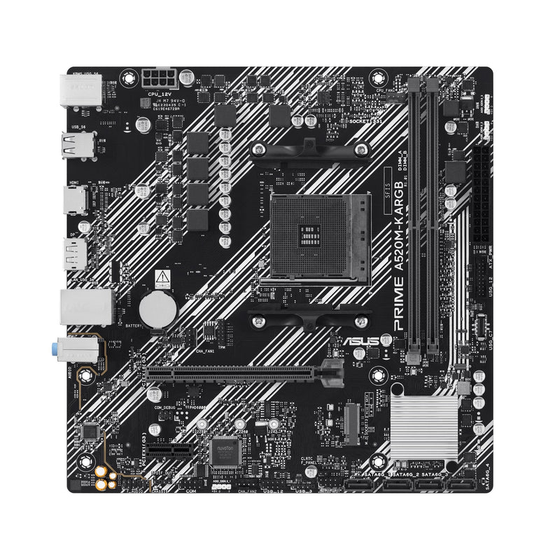 ASUS Motherboard Prime A520M-K ARGB AMD, AM4,DDR4,MATX