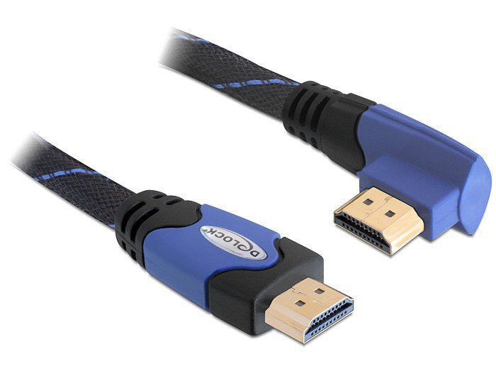 Delock HDMI Cable a Male HDMI a Male Angular 4K 5M