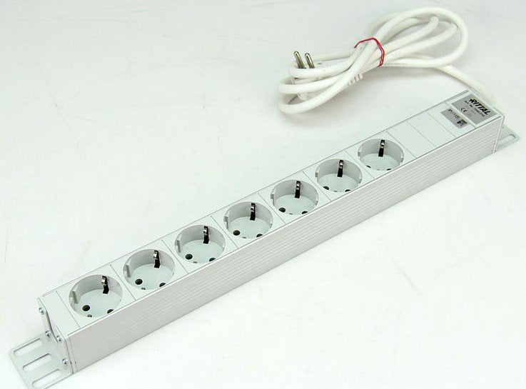 Rittal Power Strip Plugs 48,3CM 7VÍAS Without Switch 230V/16A