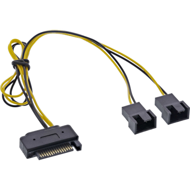 Inline Cable Power And SATA SATA Female a 2X Fan 2 Pines Male 0,30M
