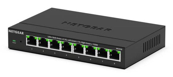 NETGEAR MS308E 8 Port Multi-Gigabit Unmanaged Plus 2.5G Switch