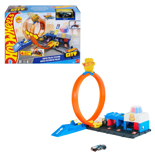 Pista Super Estacion Policia City Hot Wheels — image 1