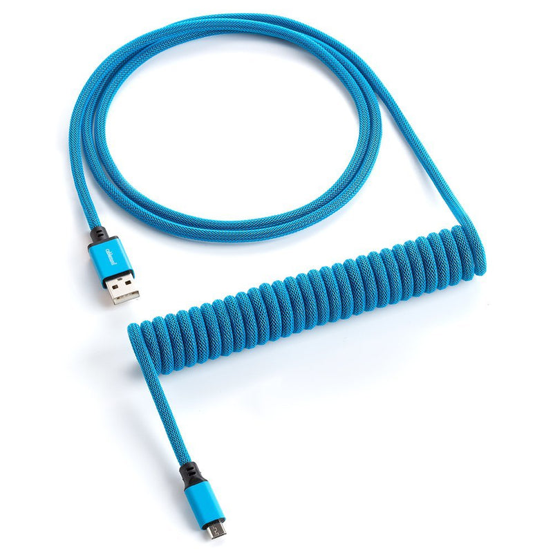 Cablemod Classic Coiled Keyboard Cable Micro USB a USB Type a, Spectrum Blue - 150CM