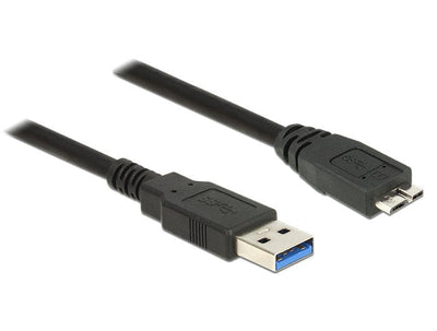 Delock USB Cable 3.0A Male USB 3.0 Micro-b Male 3,0M — image 1