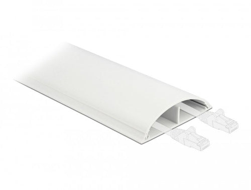 Delock Canaleta Cables Self-adhesive 89 X 21MM - Length 1M White — image 1