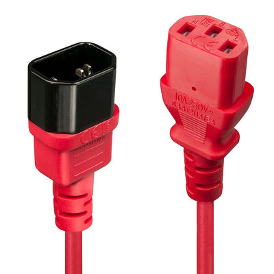 Lindy Alargador Network IEC C14 - C13 Red 0,5M — image 1