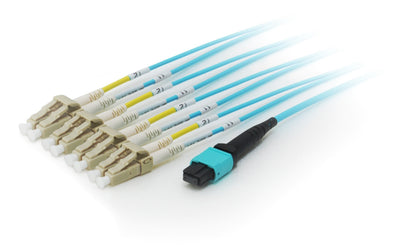 Cable Fibre Optic Trunk Mtp/Lc Patch Cord OM4 8 Fribras M/M 3M — image 1