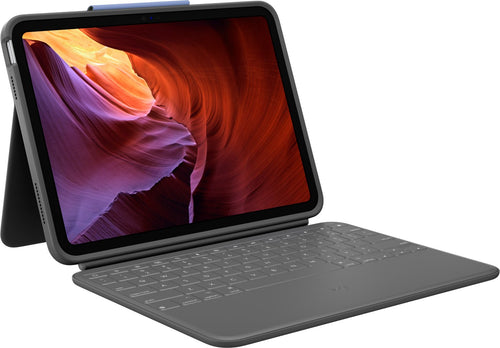 Logitech Rugged Folio Box Of Keyboard And Folio Apple Smart Connector Qwertz German Graphite Apple 10.9-INCH I — image 1