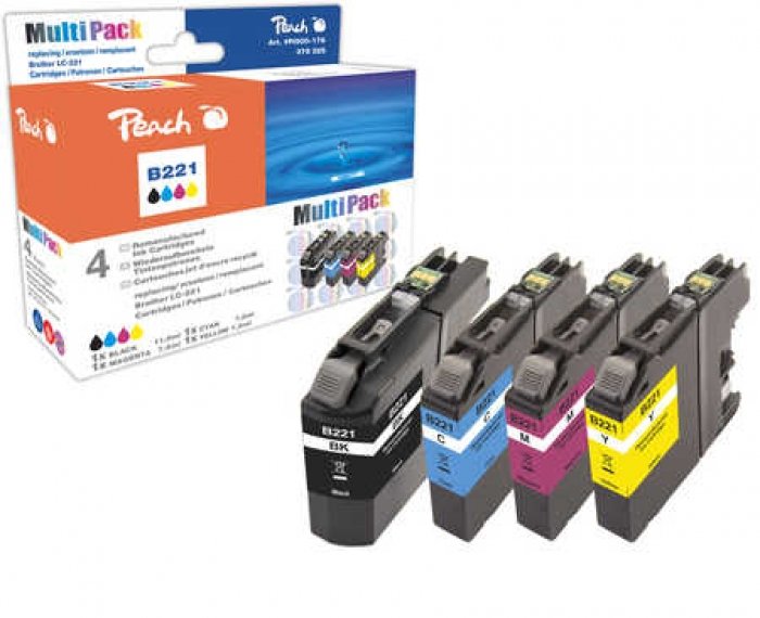 Peach 319795 Ink Cartridge Compatible Black Cyan Magenta Yellow