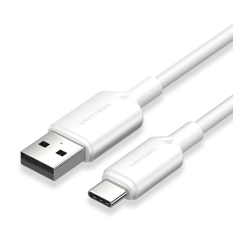 Vention USB Cable 2.0 Type-c Ctqwf USB Type-c Male USB Male Up To 60W 480Mbps 1M White