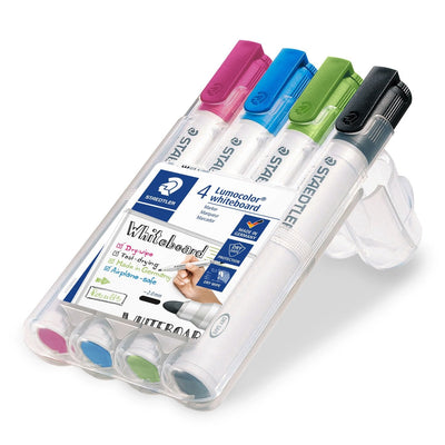 Staedtler Case 4 Marcadores Whiteboard White Lumocolor 351 Punta Redonda C/Surtidos — image 1