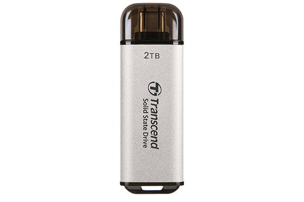 Transcend ESD300S 2TB External SSD USB 10Gbps Type-c Silver