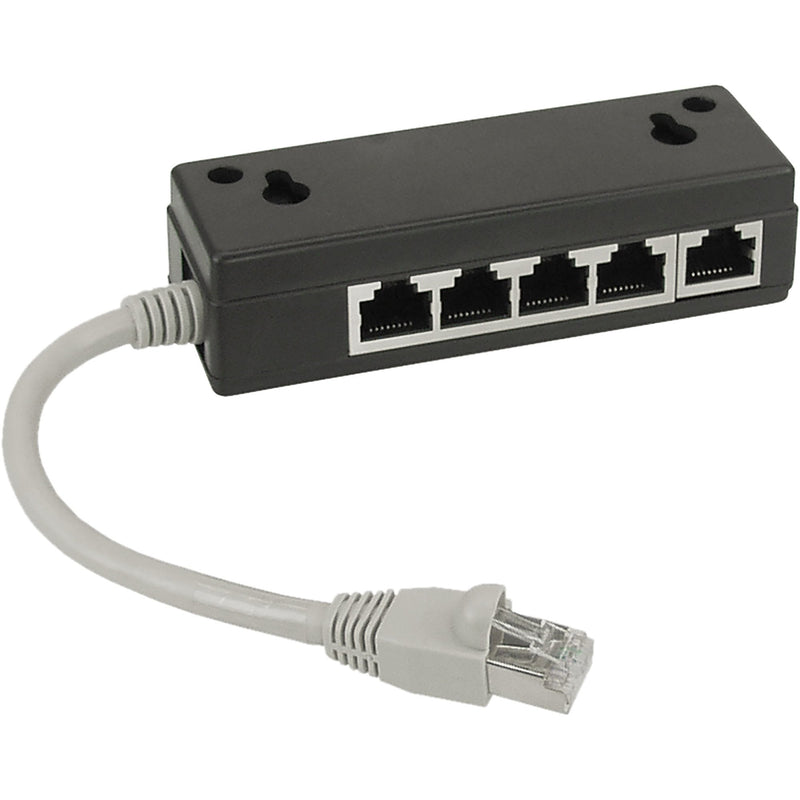 Inline ISDN Splitter 5x RJ45 Female 15CM Cable With Resistencias Terminals