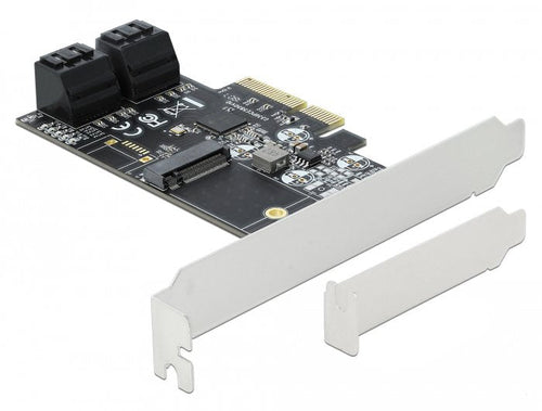 Delock Card Pci Express 4 Ports SATA And 1 Slot M.2 Perfil Low — image 1