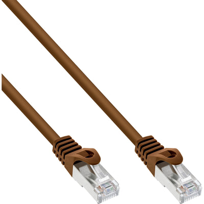 Inline Network Cable Sf/UTP CAT.5E Brown 5M — image 1