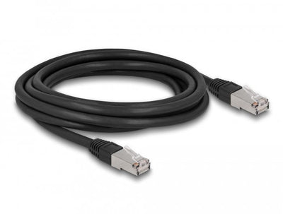 Delock RJ45 Network Cable CAT.6A S FTP Pe Outdoor 3M Black — image 1