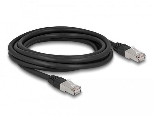 Delock RJ45 Network Cable CAT.6A S FTP Pe Outdoor 3M Black — image 1