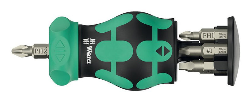 Wera Screwdriver Kraftform Kompakt Stubby Magazine Ra 4MÚLTIPLE