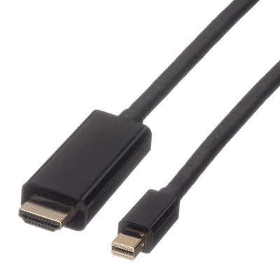 Roline Mini DisplayPort Cable Mini Dp-uhdtv, St St, Black 3M — image 1